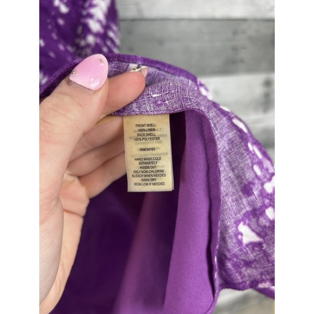 Calvin Klein Women's 1X Purple Sleevless Blouse - Picture 6 of 6